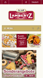 Mobile Screenshot of lambertz-shop.de